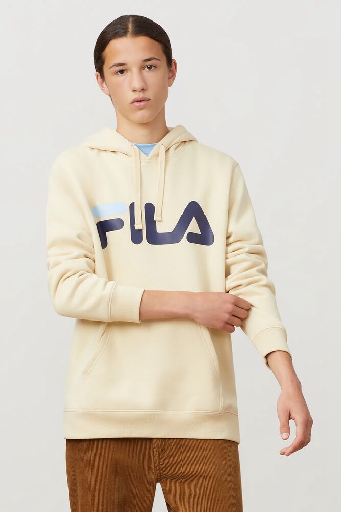 Fila Flori Beige Hoodie Mens - NZ 76324-YHNX